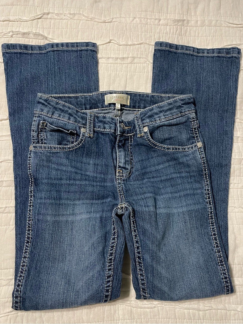 Shyanne Little Girls’ Boot Cut Jeans in Blue Wash